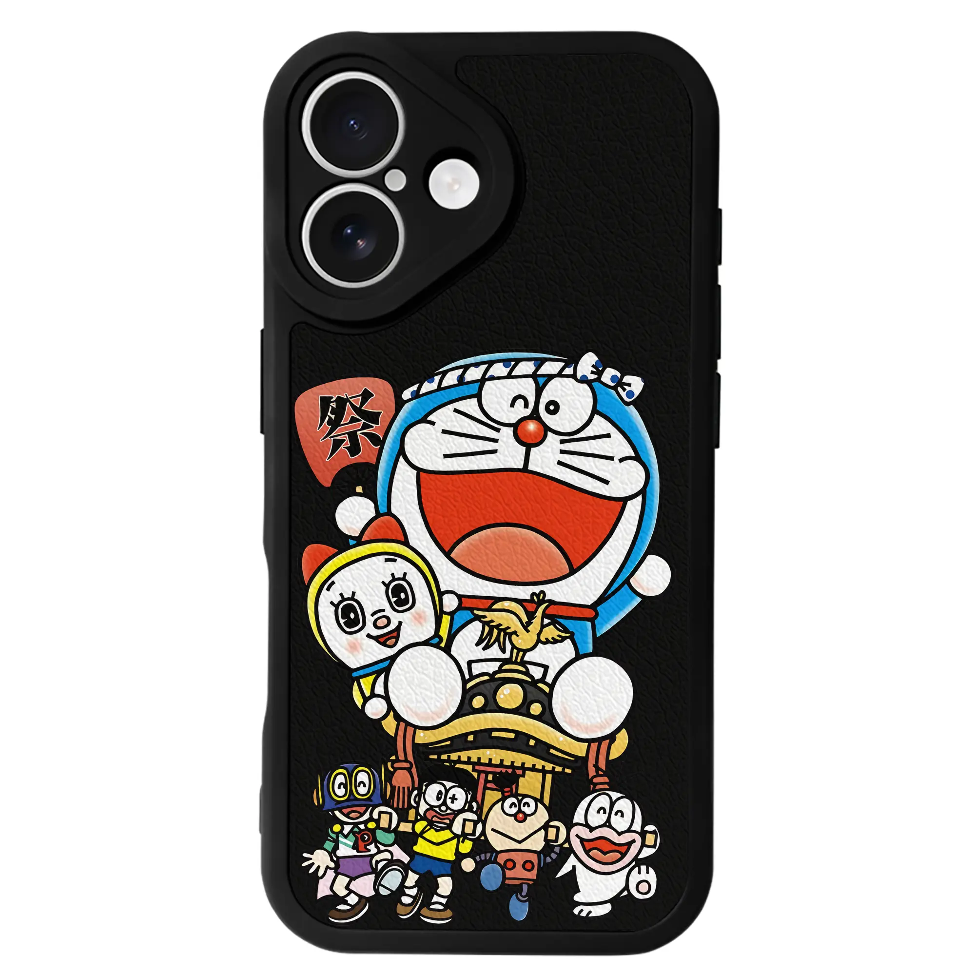 ドラえもん グッズ ドラミ - IPhone 16シリーズ対応 ・ シリコンスマホケース ・ レザー調 ・ 高精度フィット ・ 耐衝撃 ・ ワイヤレス充電対応 ・ 精密カット